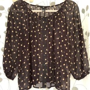 Women’s H&M Polkadot Blouse